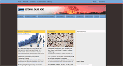 Desktop Screenshot of botswanaonlinenews.com