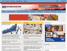 Tablet Screenshot of botswanaonlinenews.com
